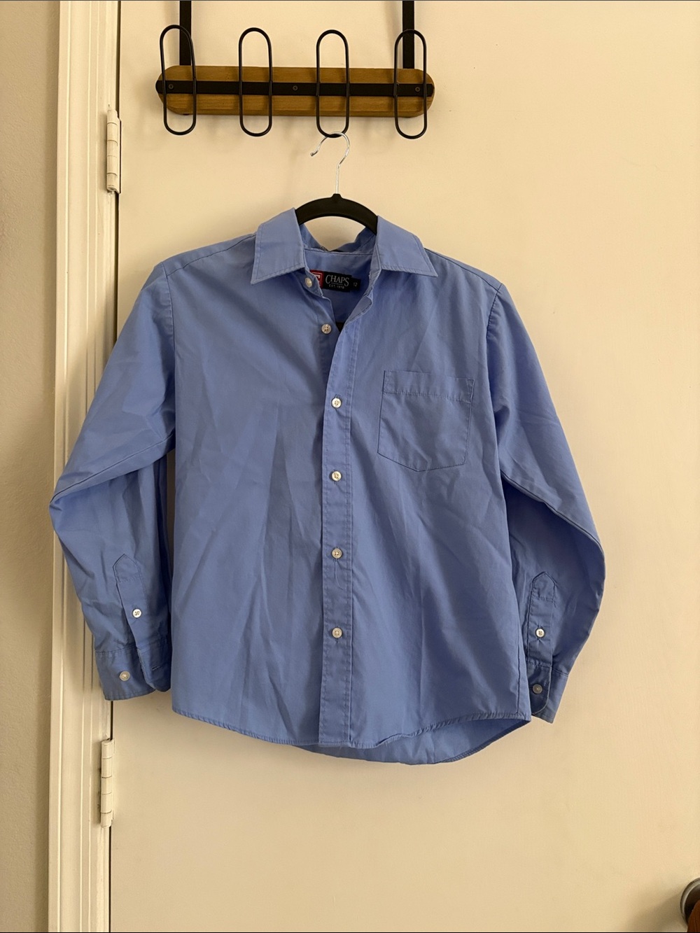 Chaps Boy’s Light Blue Button-Down Dress Shirt size 12